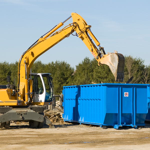 what size residential dumpster rentals are available in Hartford VT